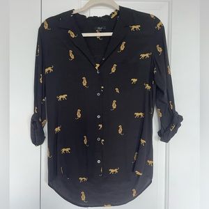 RAILS TIGER PRINT BUTTON DOWN